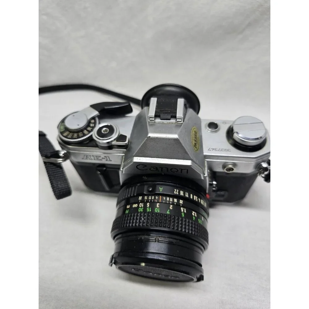 Canon AE-1 35mm Film Camera Canon 50mm Lens- NOT TESTED- With Box- READ - Picture 9 of 16